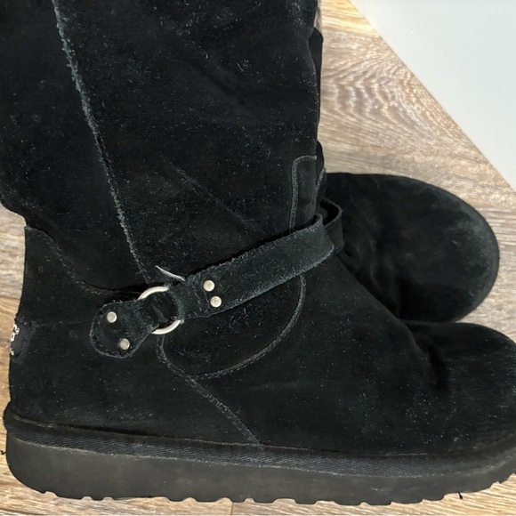 UGG AUSTRALIA KIDS SHOES MAURA BLACK BOOTS SZ 6 - Picture 7 of 15